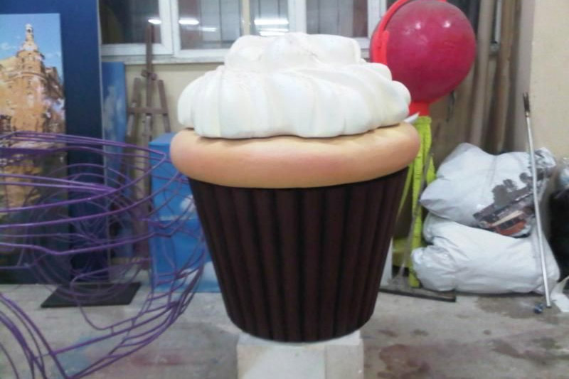 3D CUP CAKE MAKET